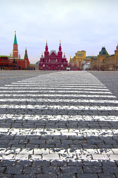 Διάβαση πεζών για την krasnaya πλατεία, Μόσχα, Ρωσία — Φωτογραφία Αρχείου
