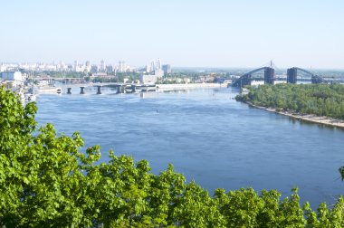 kiev dnipro Nehri'nin görünümü