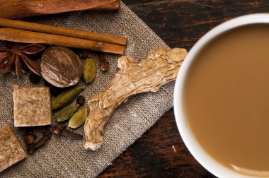 Masala çay baharatlar ile