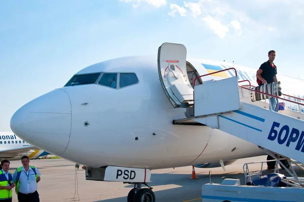 Arrival in the Borispol airport — Stock Photo, Image