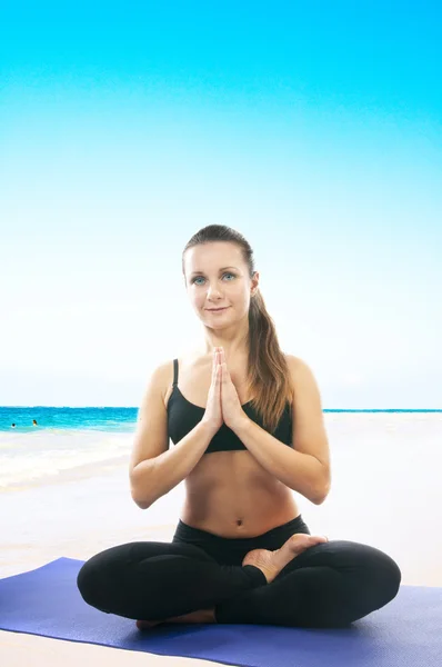 Easy yoga Pose — Stock Photo, Image