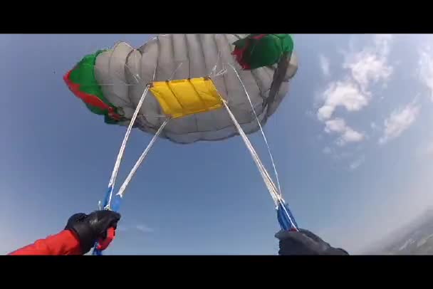 Parachute Opening — Stock Video