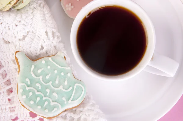 Bisquit and coffee — Stock Photo, Image