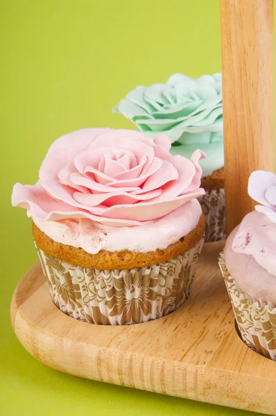 Muffin di rosa — Foto Stock