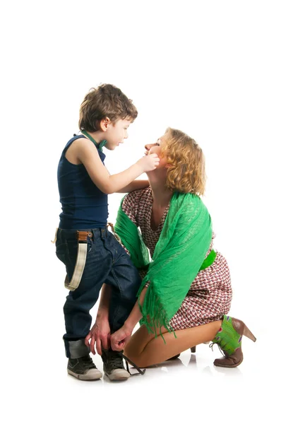 Carino madre e figlio — Foto Stock