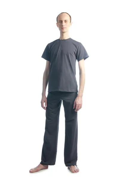 Lång man i t-shirt — Stockfoto