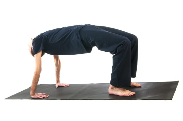 Man in tabel asana pose — Stockfoto