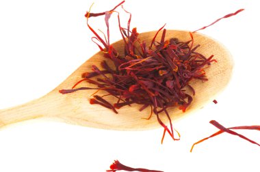tahta kaşık safran baharat