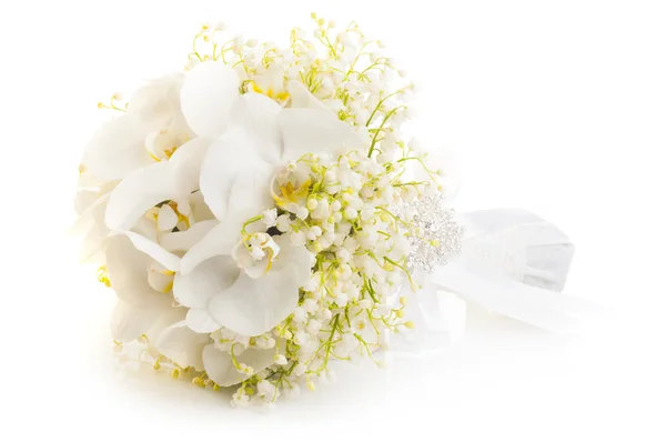 Ramo nupcial de flores blancas — Foto de Stock