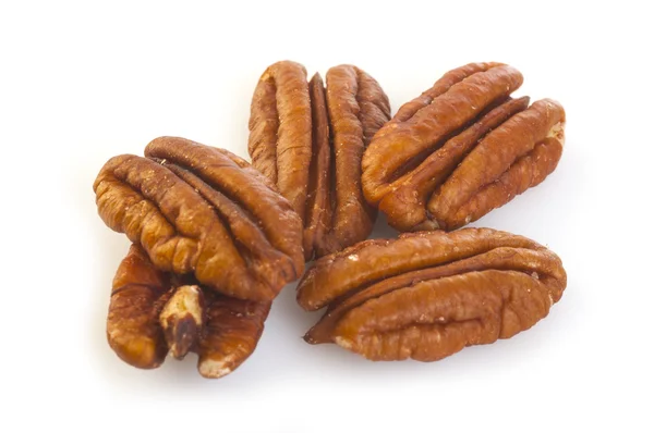 Un mucchio di noci pecan — Foto Stock