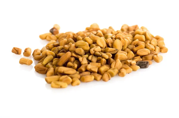 Garść nasion kozieradki — Zdjęcie stockowe
