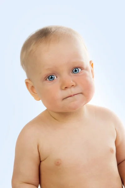 青い目を持つかわいい子 — ストック写真