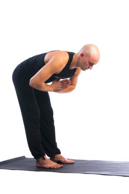 adam uttana-trikonasana poz