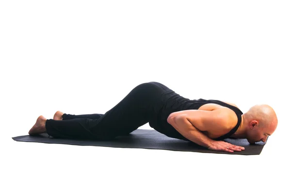 Hombre en Ashtanga Namaskara Pose — Foto de Stock