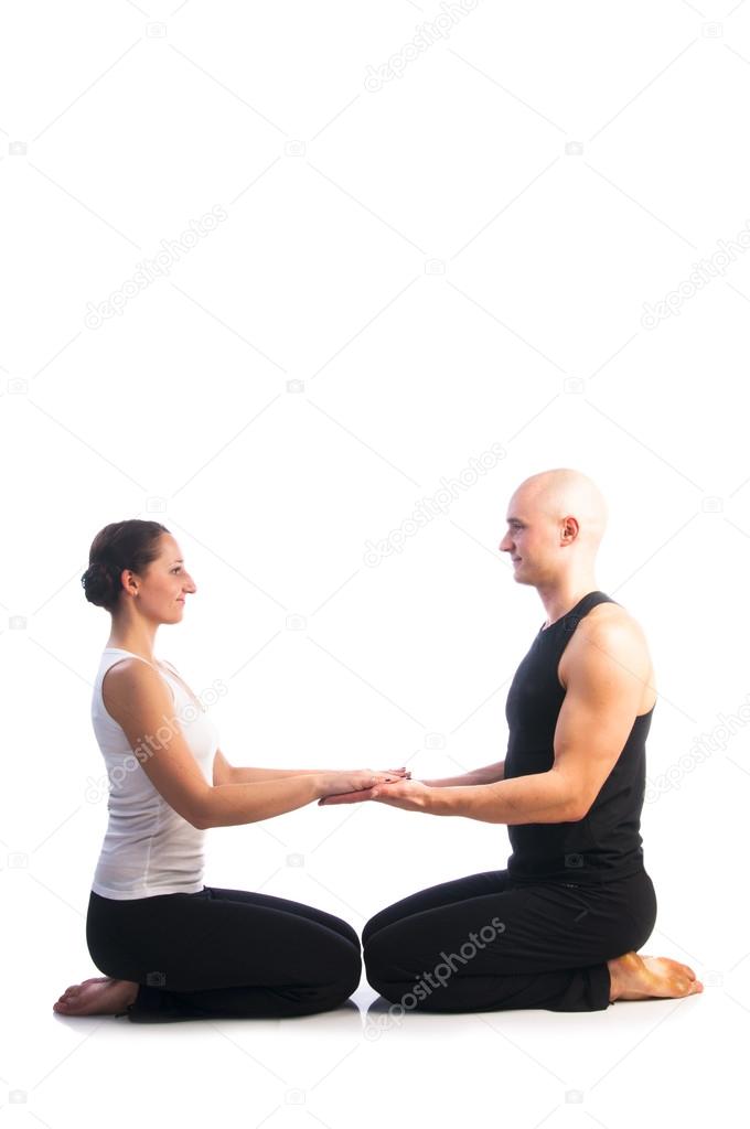 Couple in Adamantine Pose (Vajrasana)
