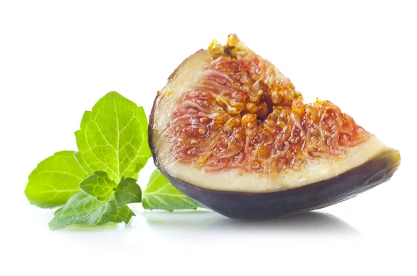 Slice of fresh fig — Stock Photo, Image