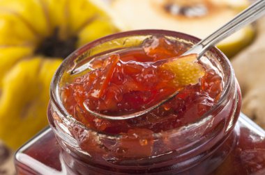 Close-up of quince confiture clipart