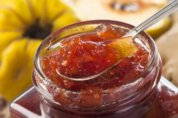 Close-up of quince confiture — Stock Photo, Image