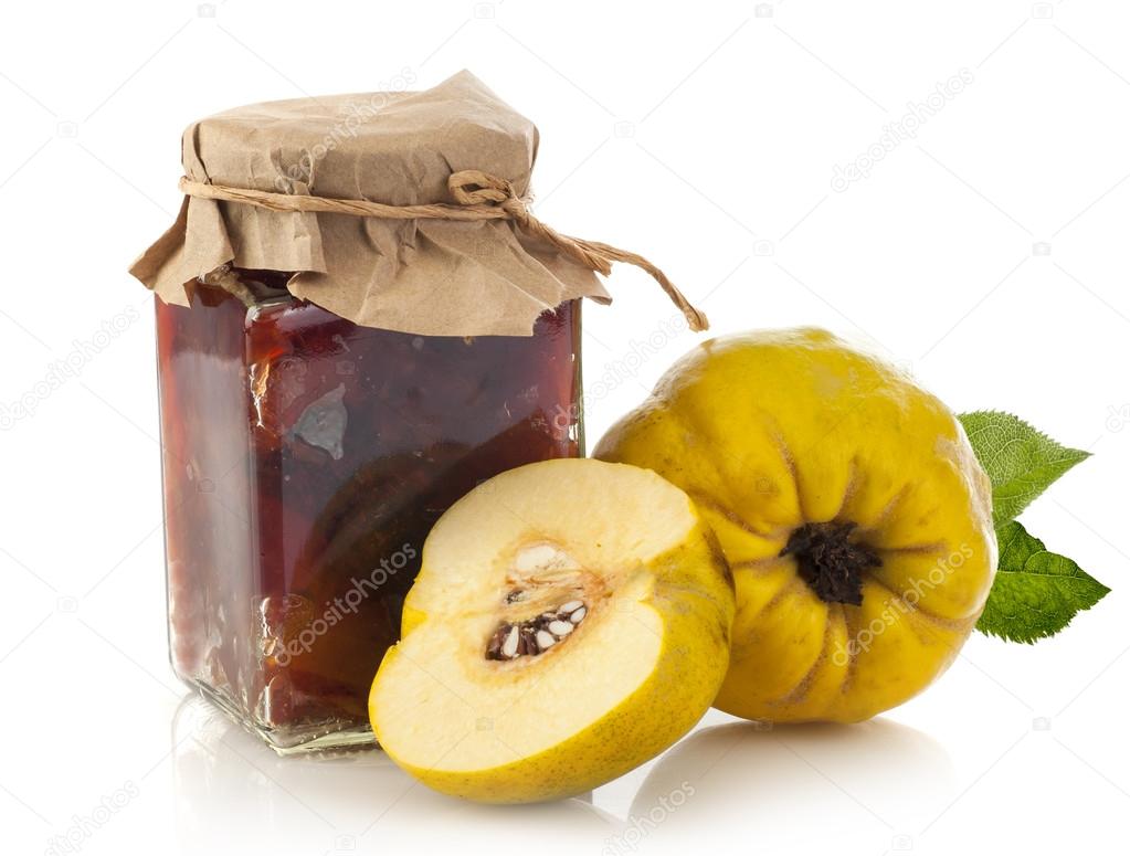 Jar of quince jam