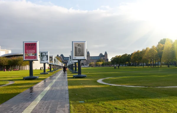 Van Goghmuseum en het rijksmuseum — Stockfoto