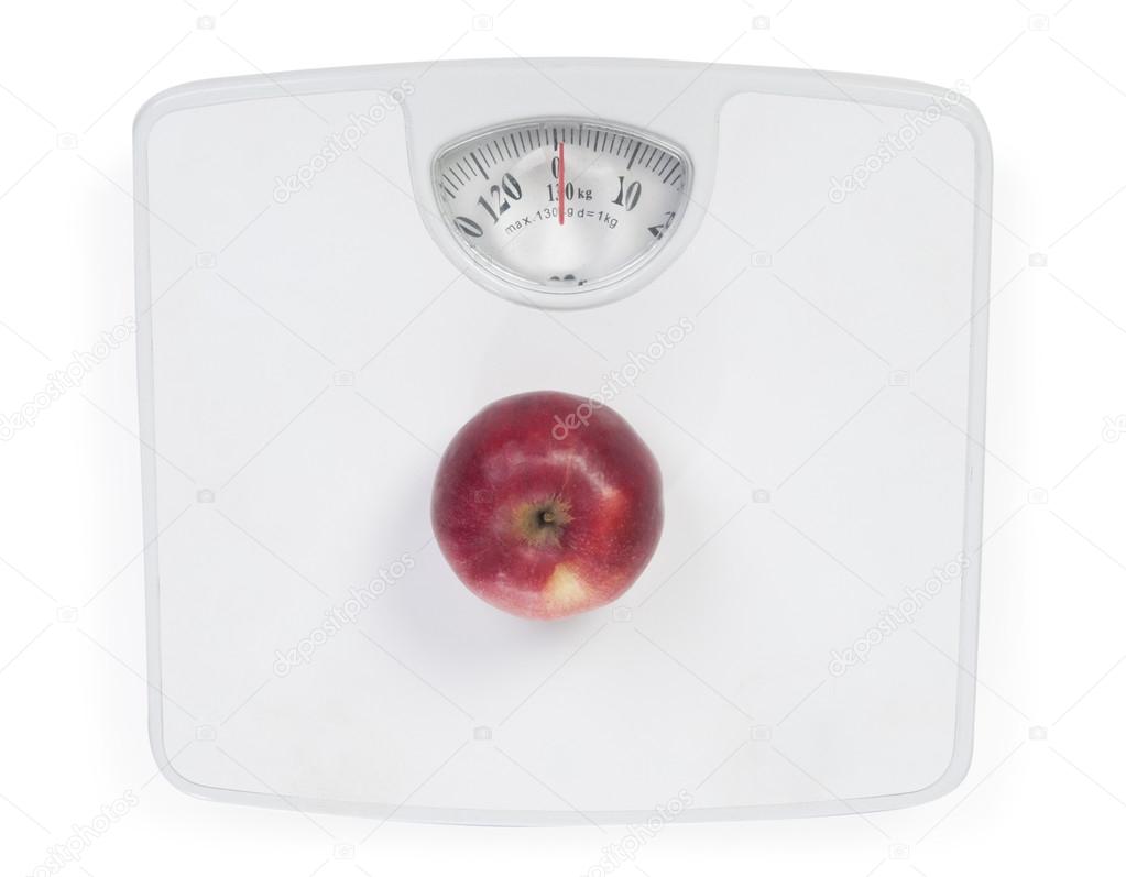 Apple on the floor scales