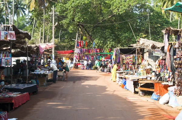 Arambol market with souvenirs — Stock Photo, Image