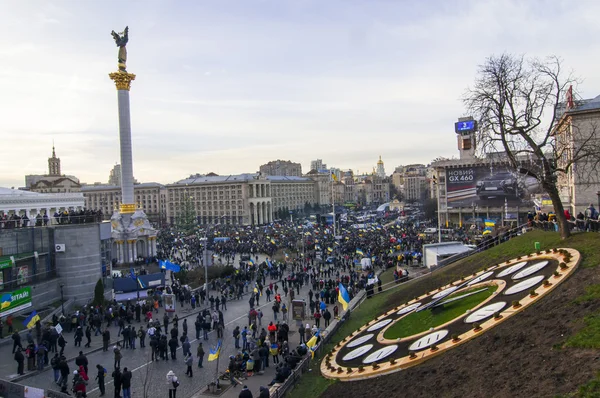 El pueblo ucraniano exige la renuncia del gobierno y la votación anticipada —  Fotos de Stock