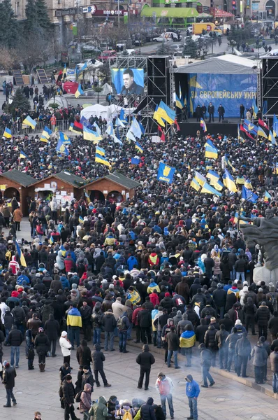Ukrayna halkının hükümet ve erken oylama istifasını talep ediyorum. — Stok fotoğraf