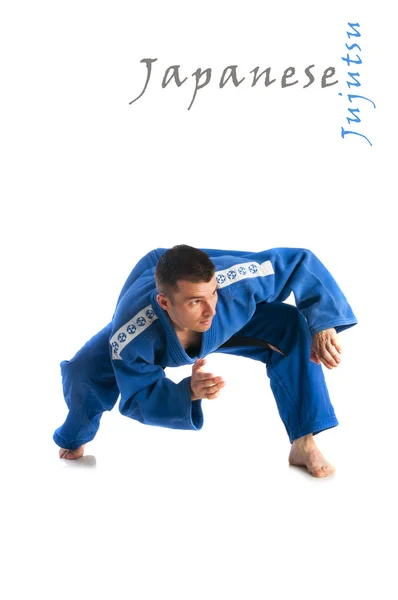 Hombre practicando jiu-jitsu — Foto de Stock