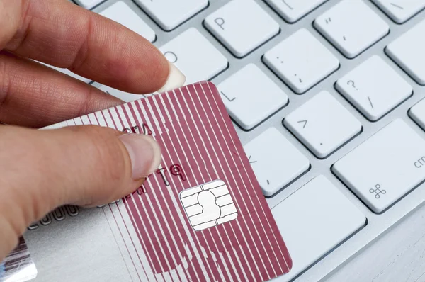 Online creditcardbetalingen — Stockfoto