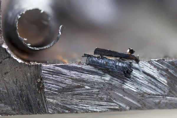 Metall faktura och metallspån — Stockfoto