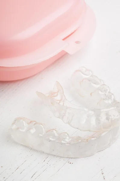 Individual tooth tray for whitening — Stock Photo, Image