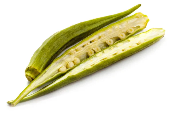 Färsk okra — Stockfoto