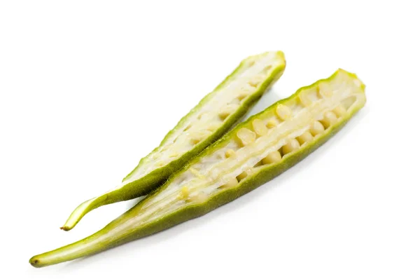 Färsk okra — Stockfoto