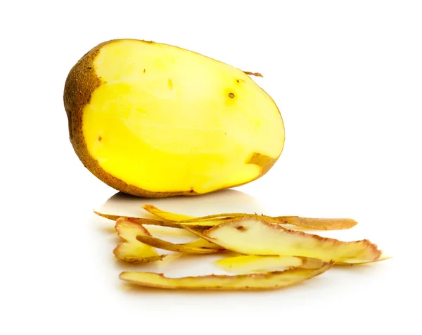 Aardappel schillen — Stockfoto