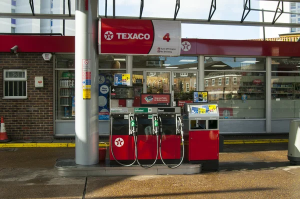 Texaco gas station in London — Stock Photo, Image