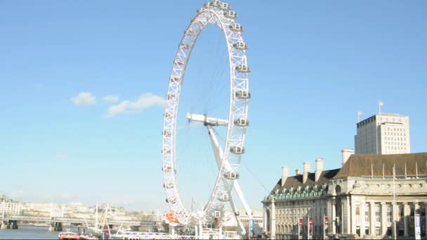 Parque ojo de Londres — Vídeos de Stock