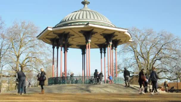 Clapham Common bandstand — Stock Video