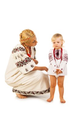 Ukraynalı anne ve kızı