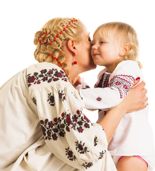 Madre e hija ucranianas — Foto de Stock