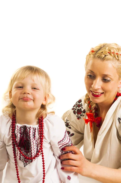 Madre e hija ucranianas —  Fotos de Stock