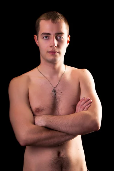 Topless przystojny mężczyzna — Zdjęcie stockowe