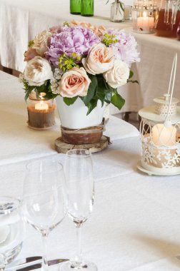 olay parti için dekore tablo