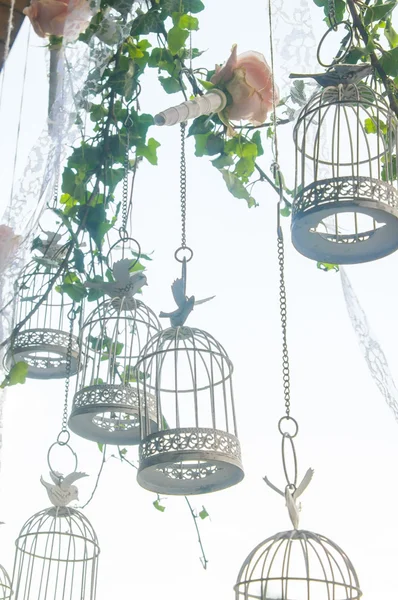 Gaiolas decorativas para pássaros — Fotografia de Stock