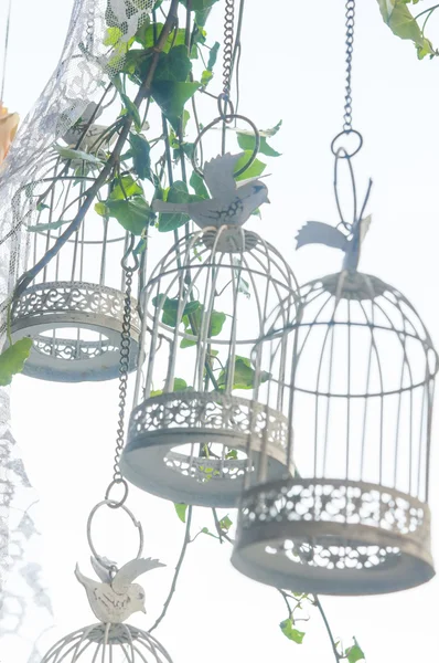 Gaiolas decorativas para pássaros — Fotografia de Stock