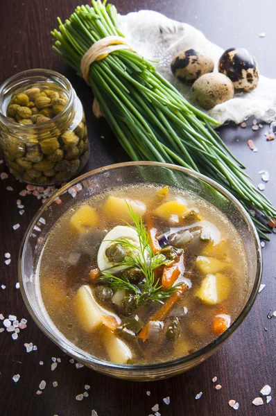 Grüne Suppe — Stockfoto