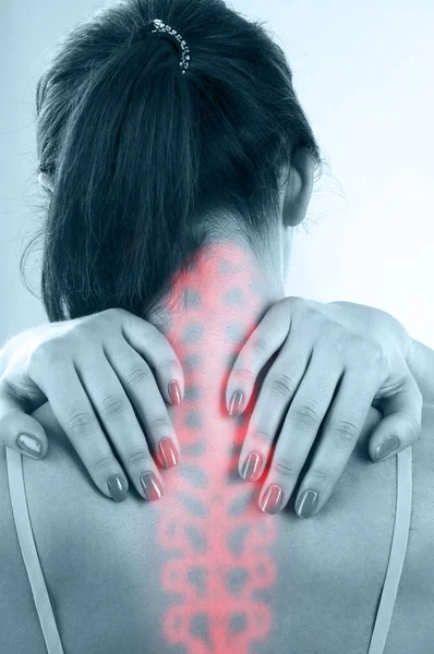 Pain in spine — Stock Photo, Image