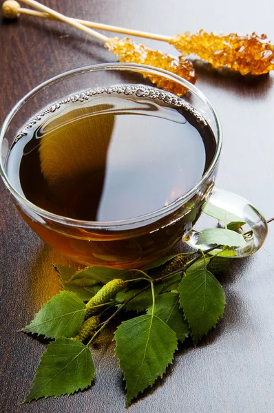 Birch tea — Stock Photo, Image