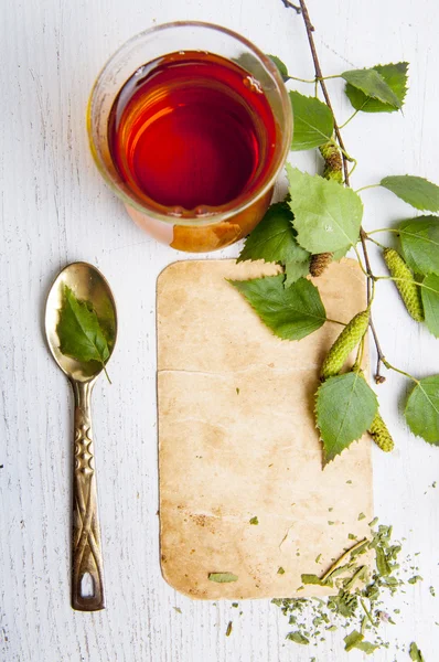 Birch tea — Stock Photo, Image