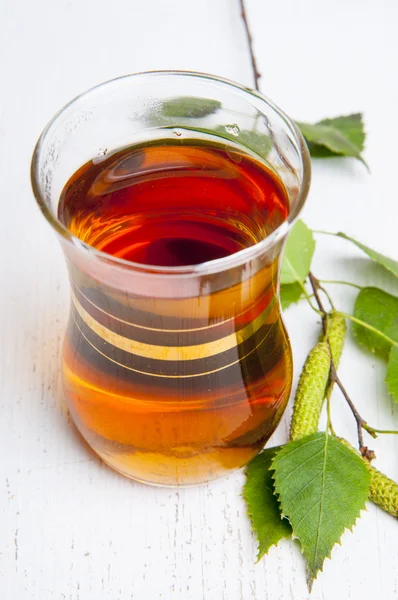 Birch tea — Stock Photo, Image